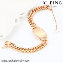 74540- Xuping Jewelry Fashion pulsera en oro de 18 quilates para hombre